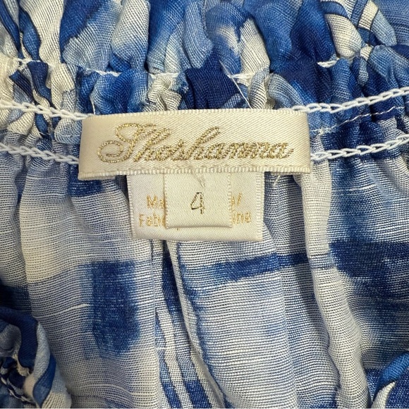 Shoshanna Catalina Dress • Blue Watercolor Plaid • Size 4 - Picture 5 of 11
